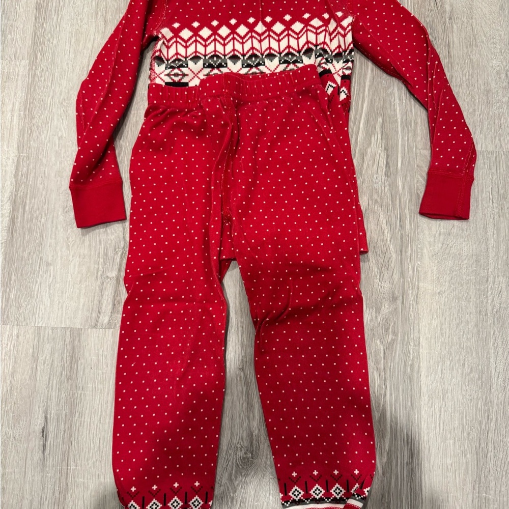 Hanna Andersson Red and White Pajama Top